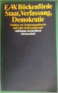Staat, Verfassung, Demokratie : Böckenförde, Ernst-Wolfgang: Amazon.de ...